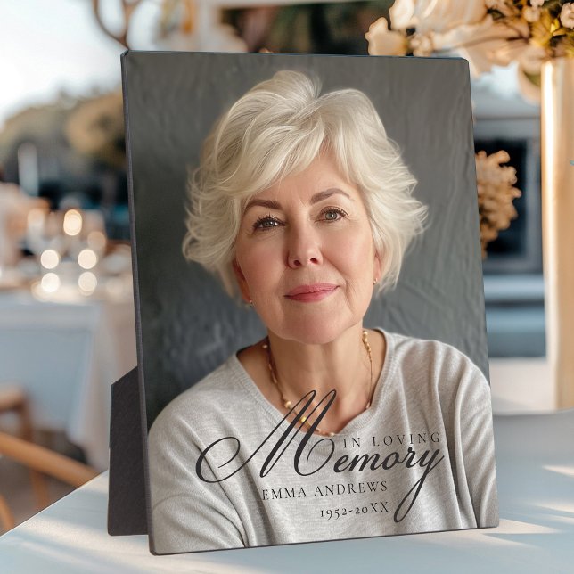 "In Love Memory" Foto Beerdigung Gedenkstätte Fotoplatte (Von Creator hochgeladen)