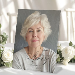 "In Love Memory" Foto Beerdigung Gedenkstätte Sockelschild