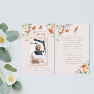 In Love Memory   Foto Beerdigungskarte Visitenkarte