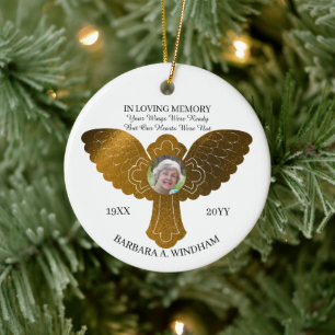 In Love Memory Foto behalten Sie sich vor, mit Flü Keramik Ornament