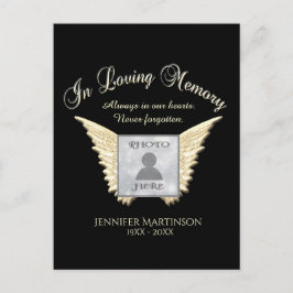 In Love Memory Foto Card Postkarte