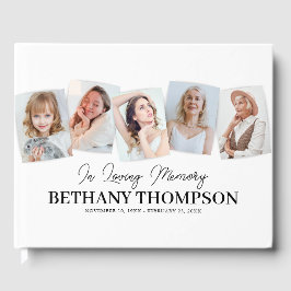 In Love Memory Foto Collage Beerdigung Gästebuch