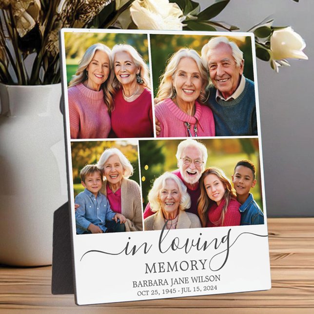 In Love Memory Foto Collage Memorial Keepake Fotoplatte (Von Creator hochgeladen)