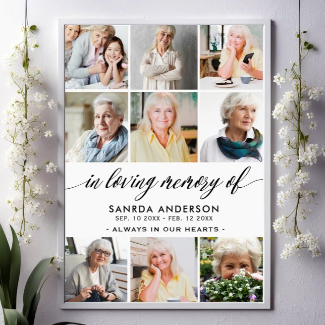 In Love Memory Foto Collage Poster (Von Creator hochgeladen)