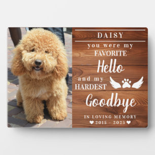 In Love Memory Foto drucken Paw Pet Memorial Fotoplatte