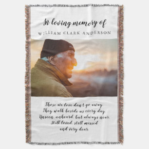 In Love Memory Foto Gedicht Tribute Decke