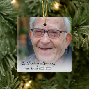 In Love Memory Foto Keramikornament