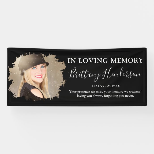 In Love Memory | Foto-Memorial-Banner Banner (Horizontal)