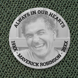 In Love Memory Foto Memorial Beerdigung Button