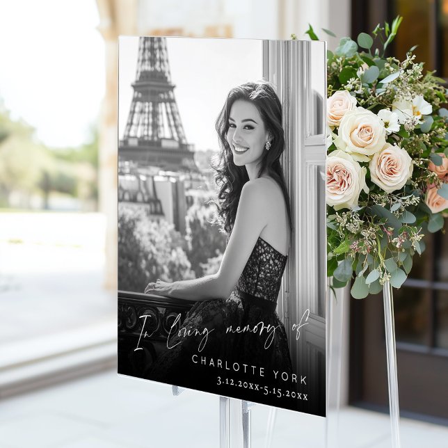 In Love Memory Foto Memorial Begrüßung Acrylschild (Von Creator hochgeladen)