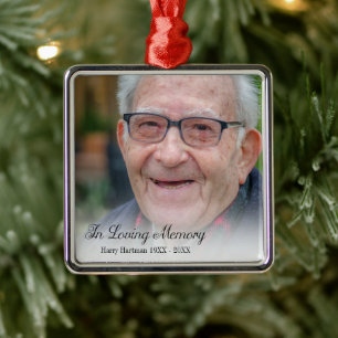 In Love Memory Foto Ornament Aus Metall