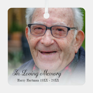 In Love Memory Foto Ornament Aus Metall
