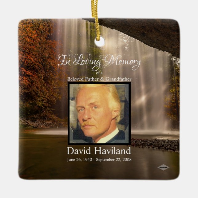 In Love Memory Foto Ornament HAMbWG (Vorderseite)
