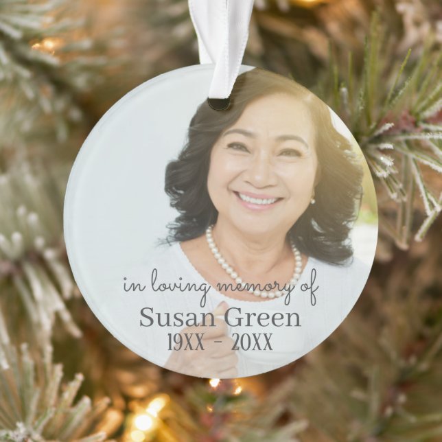 In Love Memory Foto | Personalisierte Weihnachten Ornament (Baum)