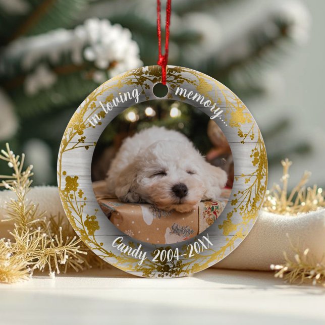 In Love Memory | Foto Pet Memorial Foyers Keramik Ornament (Von Creator hochgeladen)