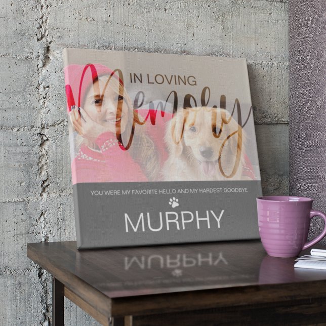 In Love Memory Foto Pet Memorial Plaque Fotoplatte (Von Creator hochgeladen)