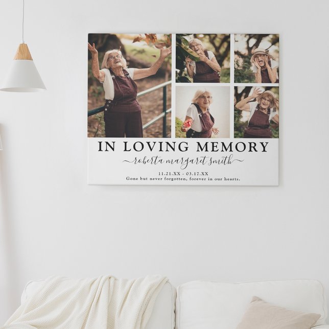 In Love Memory Foto Tribute Canvas Print Leinwanddruck (Von Creator hochgeladen)