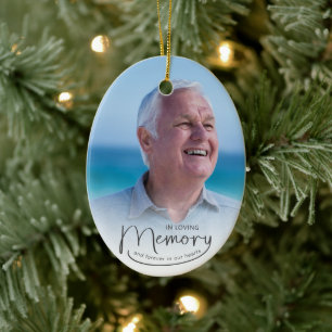 In Love Memory Foto Weihnachten Keramik Ornament