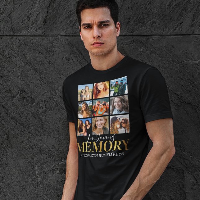 In Love Memory Funeral Foto T - Shirt (Von Creator hochgeladen)