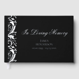 In Love Memory Funeral Memorial Foil Gästebuch