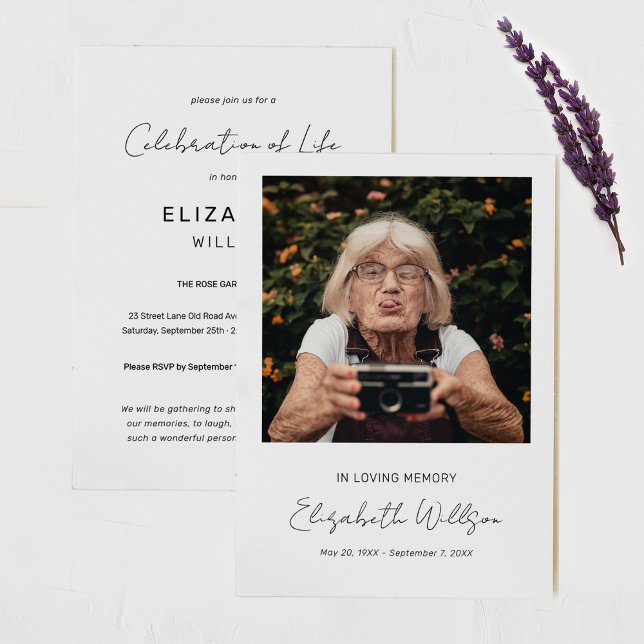 In Love Memory | Gedenkstätte zur Beerdigung von F Einladung (Von Creator hochgeladen)