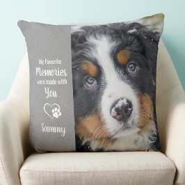 In Love Memory Hund Foto Pet Loss Memorial Kissen