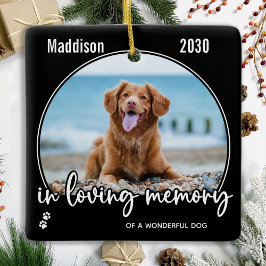 In Love Memory Hund Foto Pet Loss Pet Memorial Keramikornament