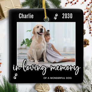 In Love Memory Hund Foto Pet Loss Pet Memorial Keramikornament