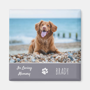 In Love Memory Hund Keepake Pet Memorial Magnet