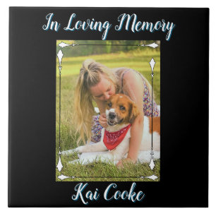 In Love Memory Individuelle Name Foto Fliese