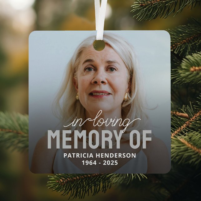 In Love Memory Keepake Foto Weihnachten Ornament Aus Metall (Von Creator hochgeladen)
