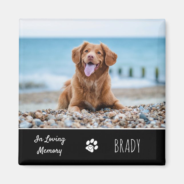 In Love Memory Keepake Pet Hund Memorial Magnet (Vorne)