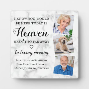 In Love Memory Memorial 3 Foto Wedding Sign Fotoplatte