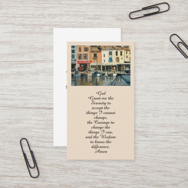 In Love Memory Memorial Card Visitenkarte (Vorderseite/Rückseite Beispiel)