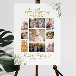 In Love Memory Memorial Foto Collage Custom Acrylschild