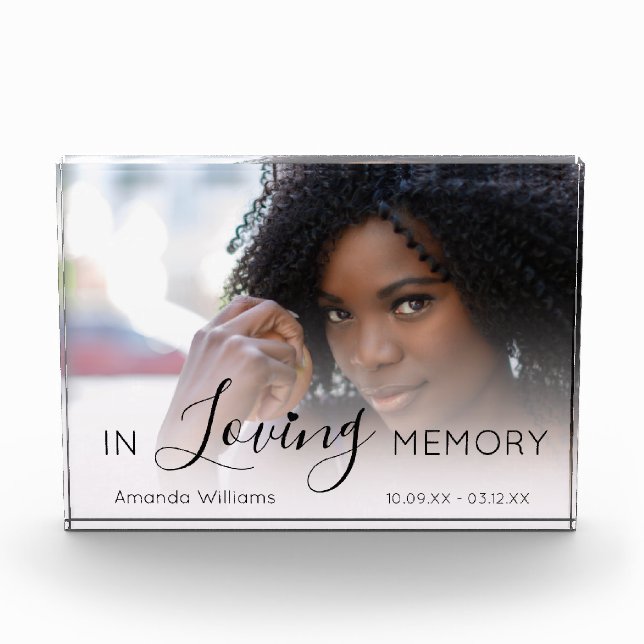 In Love Memory | Memorial Fotoblock (Vorderseite)