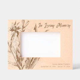 In Love Memory Memorial Keepake Geätzte Rahmen