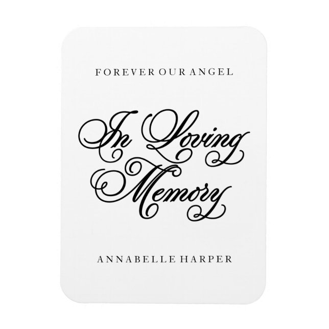 In Love Memory | Memorial Magnet (Vertikal)