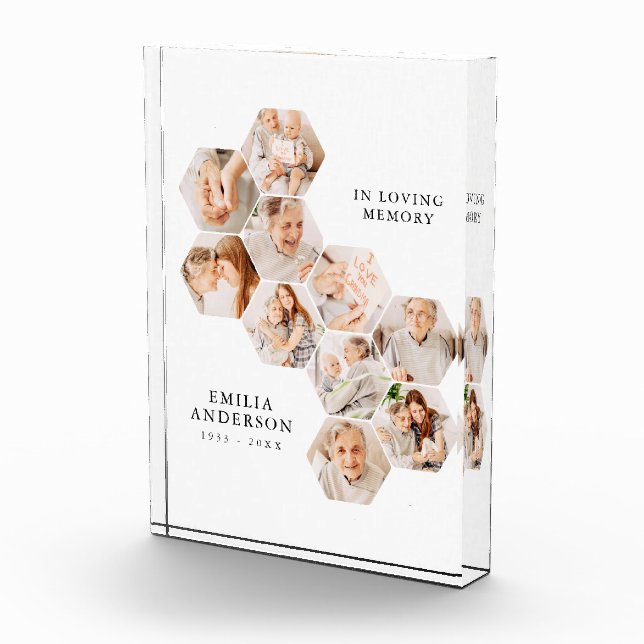 In Love Memory Memorial Modern Collage Fotoblock (Rechts)