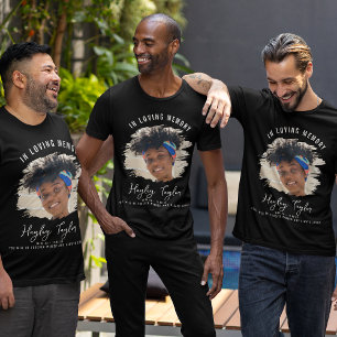 In Love Memory   Memorial zum Brushed Effect-Foto T-Shirt