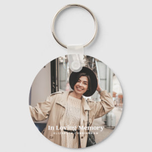 In Love Memory Modern Custom Foto Memorial Schlüsselanhänger