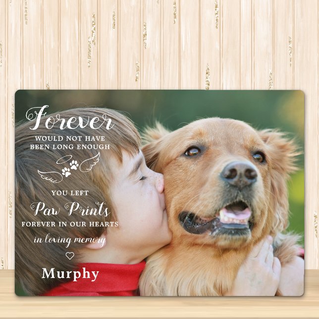 In Love Memory Modern Custom Foto Pet Memorial Fotoplatte (Von Creator hochgeladen)
