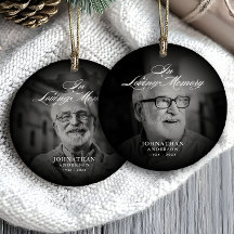 In Love Memory Modern Memorial Keepake Foto