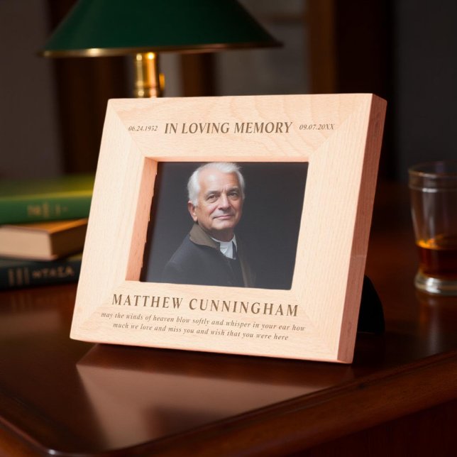 In Love Memory Modern Simple Minimalistisch Geätzte Rahmen (Von Creator hochgeladen)