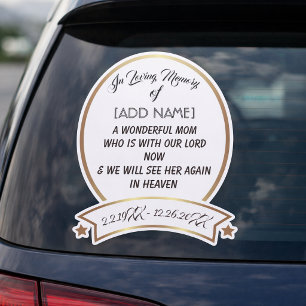 In Love Memory of Mama [ADD NAME] Car Sticker