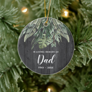 In Love Memory of Vater Personalisiertes Beileid G Keramik Ornament
