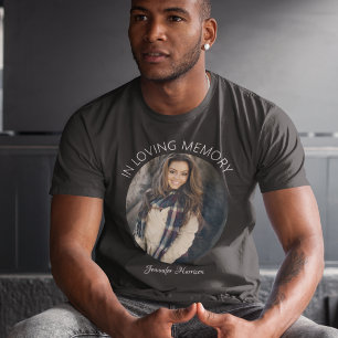 In Love Memory Oval Foto Memorial T - Shirt
