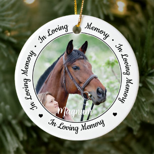 In Love Memory Personalisiert 2 Foto Pet Memorial Keramik Ornament