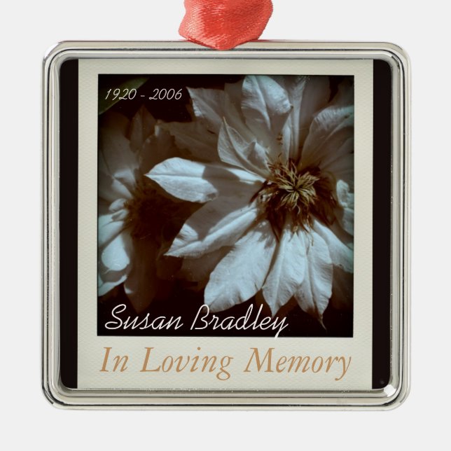In Love Memory Personalisiert Memorial Ornament Aus Metall (Vorne)