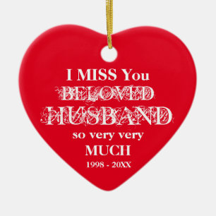 In Love Memory Personalisierte Husband-Ornament Keramik Ornament